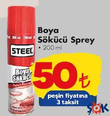 BOYA SÖKÜCÜ SPREY 200 ML fiyat ve kampanya bilgisi